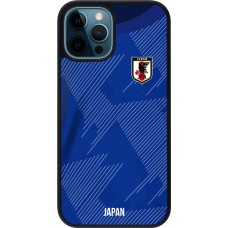 iPhone 12 / 12 Pro Case Hülle - Silikon schwarz Japan 2022 personalisierbares Fussballtrikot