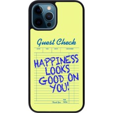 Coque iPhone 12 / 12 Pro - Silicone rigide noir Guest check 2026