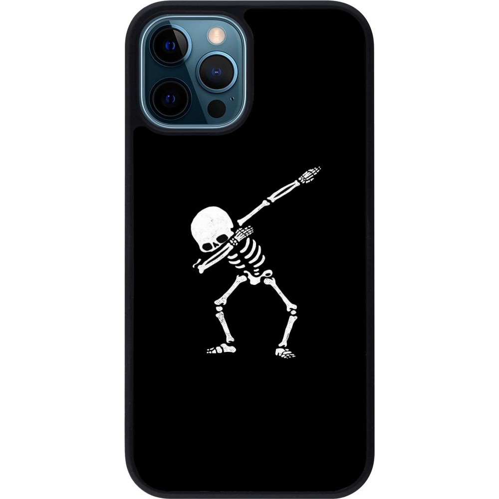 Coque iPhone 12 / 12 Pro - Silicone rigide noir Halloween 19 09