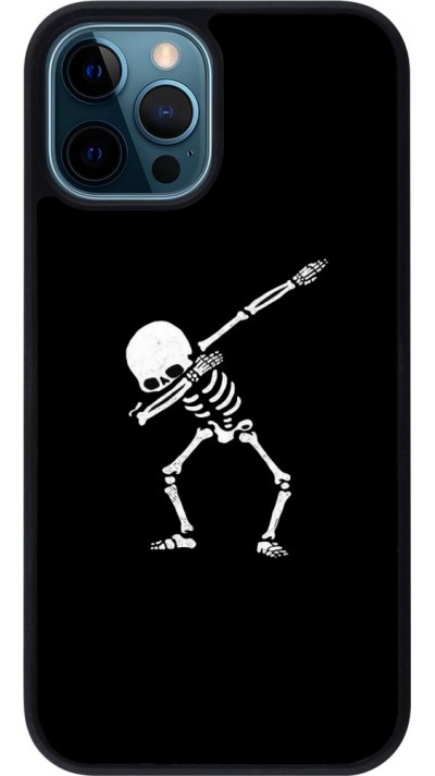 Coque iPhone 12 / 12 Pro - Silicone rigide noir Halloween 19 09