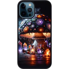 iPhone 12 / 12 Pro Case Hülle - Silikon schwarz Halloween Zaubertrank Magie