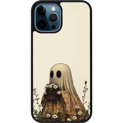 iPhone 12 / 12 Pro Case Hülle - Silikon schwarz Halloween 2025 Ghost gardener