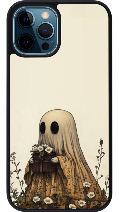 iPhone 12 / 12 Pro Case Hülle - Silikon schwarz Halloween 2025 Ghost gardener