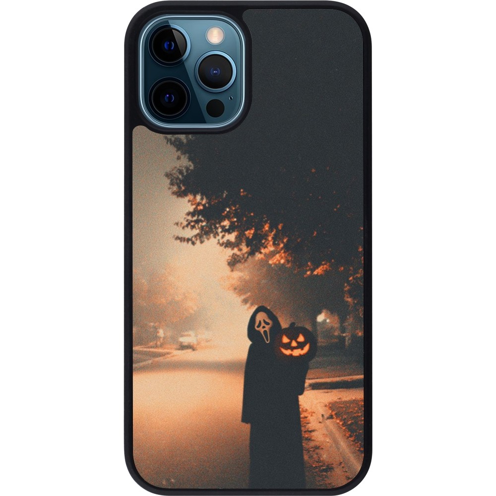 iPhone 12 / 12 Pro Case Hülle - Silikon schwarz Halloween 2025 Scream