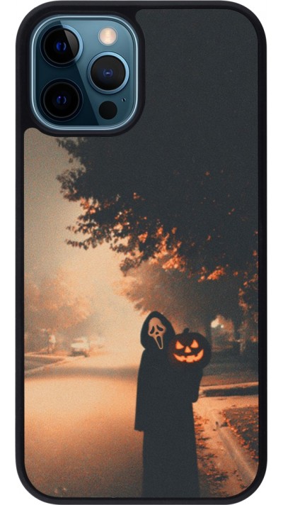 iPhone 12 / 12 Pro Case Hülle - Silikon schwarz Halloween 2025 Scream