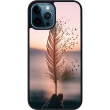 Coque iPhone 12 / 12 Pro - Silicone rigide noir Hello September 11 19