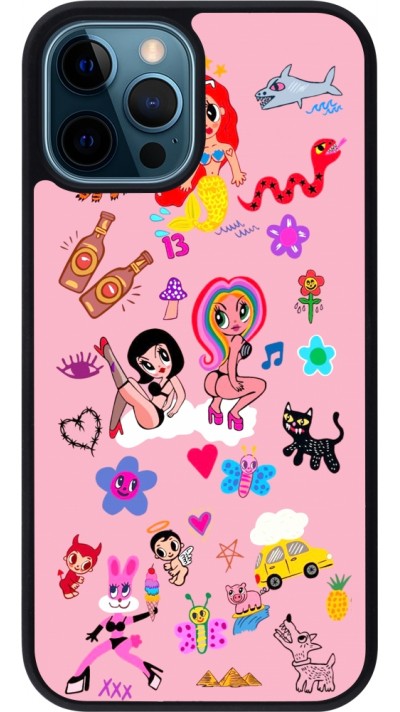 iPhone 12 / 12 Pro Case Hülle - Silikon schwarz Karol G La Bichota Manana Sera Bonito