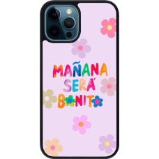 Coque iPhone 12 / 12 Pro - Silicone rigide noir Karol G Manana sera bonito