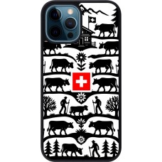 iPhone 12 / 12 Pro Case Hülle - Silikon schwarz Poya Schweiz 3