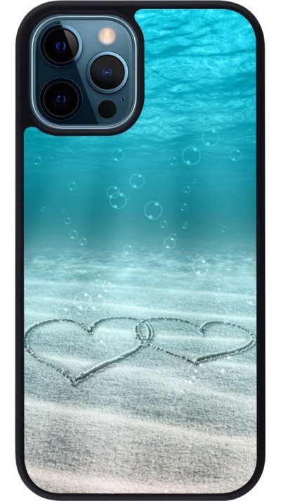 Coque iPhone 12 / 12 Pro - Silicone rigide noir Summer 18 19