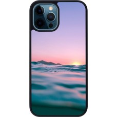Coque iPhone 12 / 12 Pro - Silicone rigide noir Summer 2021 12