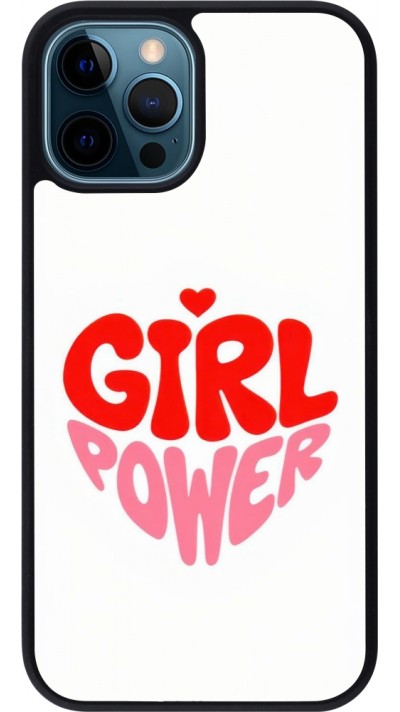 Coque iPhone 12 / 12 Pro - Silicone rigide noir Womens day 2026 6
