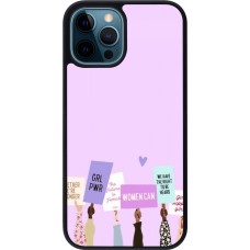 Coque iPhone 12 / 12 Pro - Silicone rigide noir Womens day 2026 9