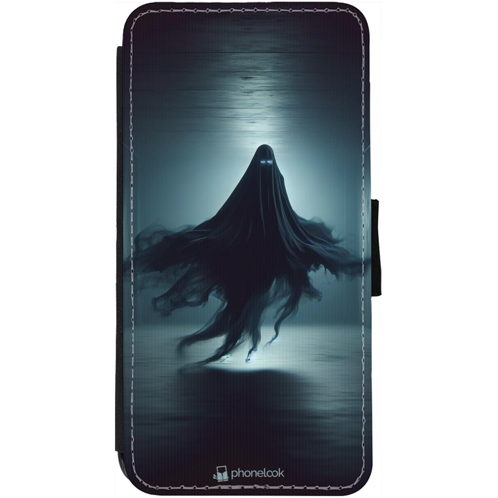 iPhone 12 / 12 Pro Case Hülle - Wallet schwarz Halloween 2024 Spektraler Schatten