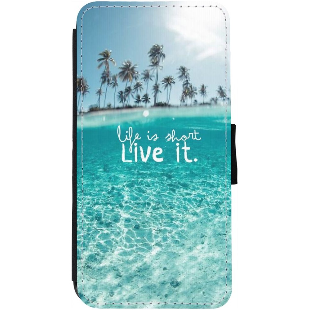 Coque iPhone 12 / 12 Pro - Wallet noir Summer 18 24