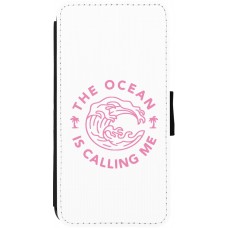 Coque iPhone 12 / 12 Pro - Wallet noir The Ocean is calling me