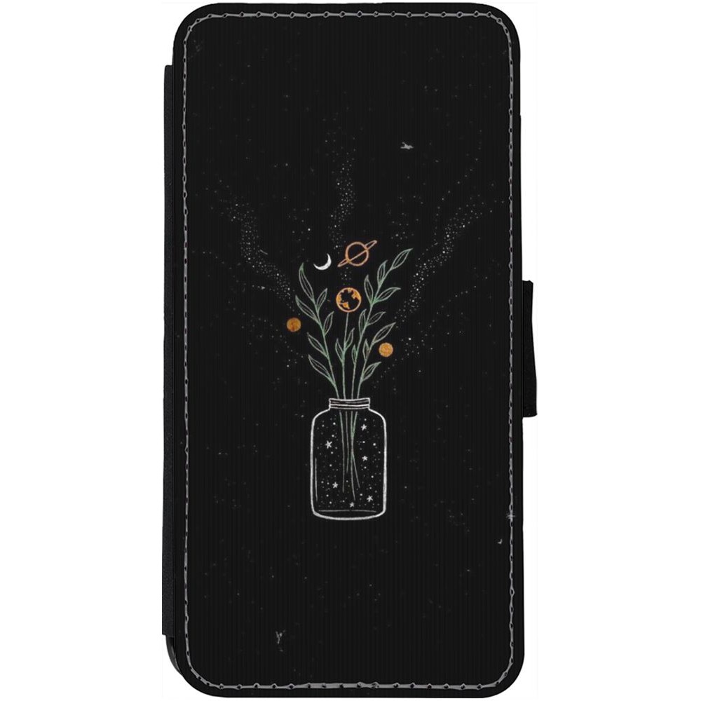 Coque iPhone 12 / 12 Pro - Wallet noir Vase black