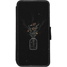 Coque iPhone 12 / 12 Pro - Wallet noir Vase black