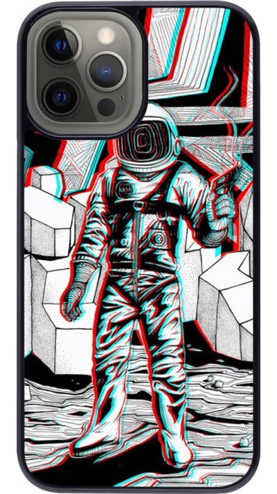 Hülle iPhone 12 Pro Max - Anaglyph Astronaut