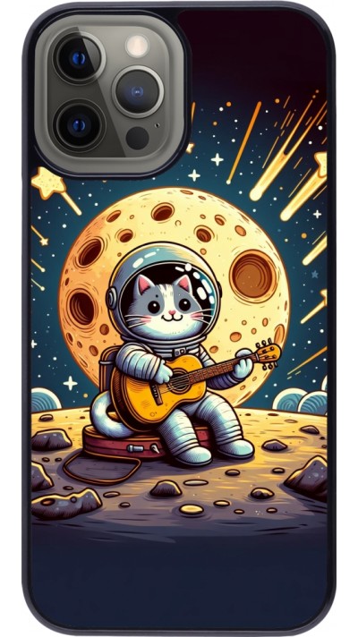 Coque iPhone 12 Pro Max - AstroCat RockLune