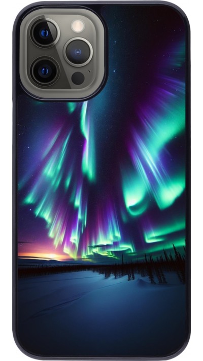 iPhone 12 Pro Max Case Hülle - Funkelndes Nordlicht