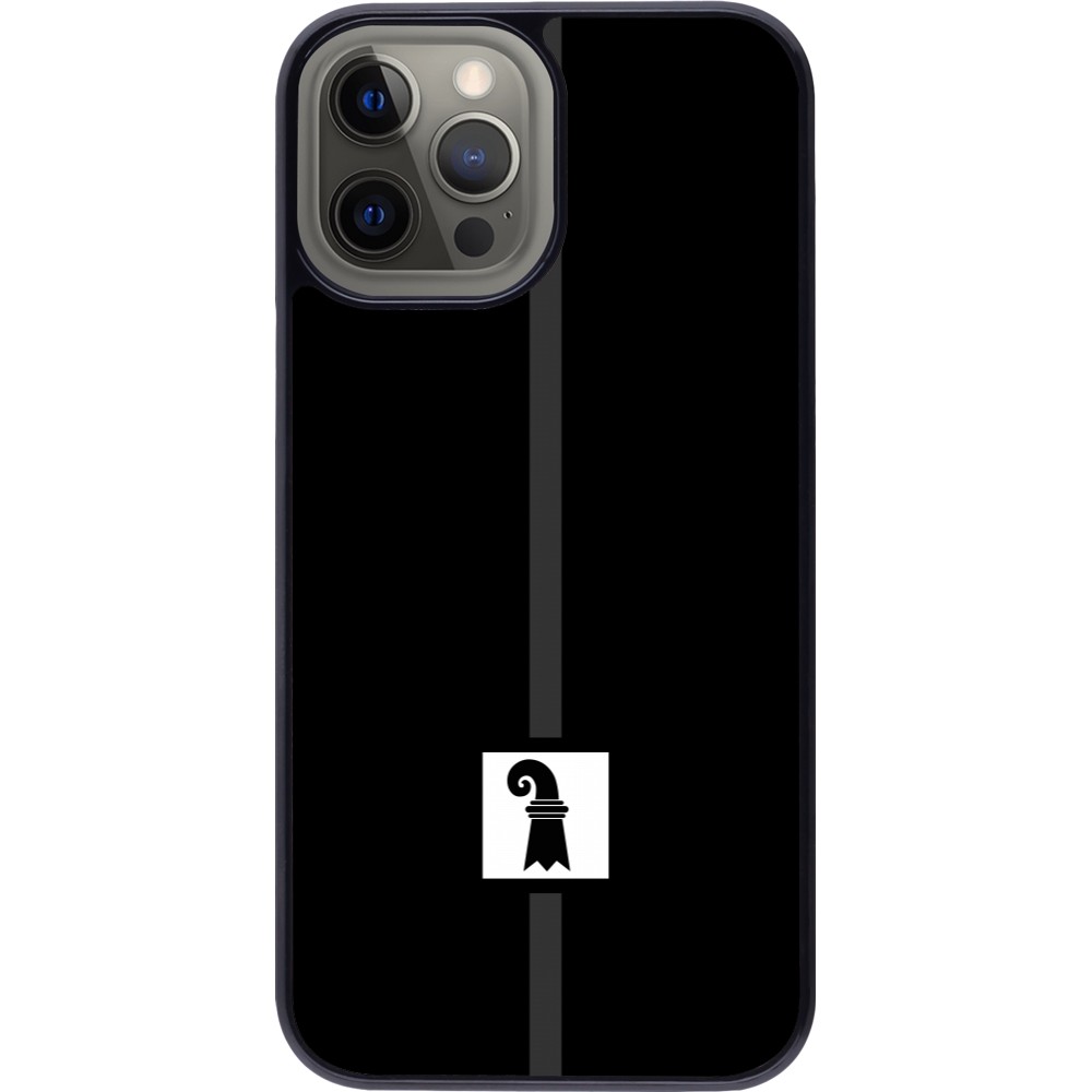 iPhone 12 Pro Max Case Hülle - Kanton BS schwarz