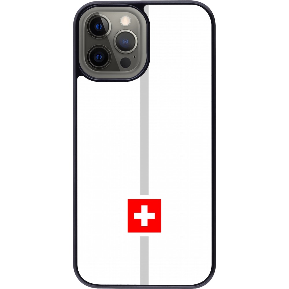 iPhone 12 Pro Max Case Hülle - Kanton CH weiss