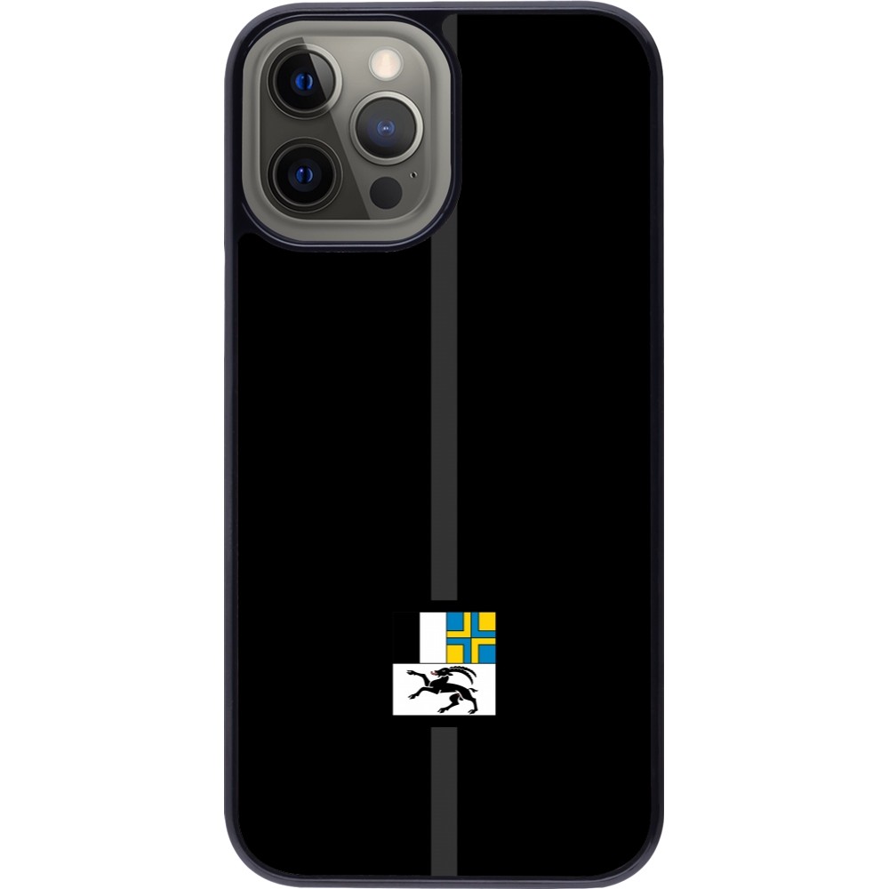 iPhone 12 Pro Max Case Hülle - Kanton GR schwarz