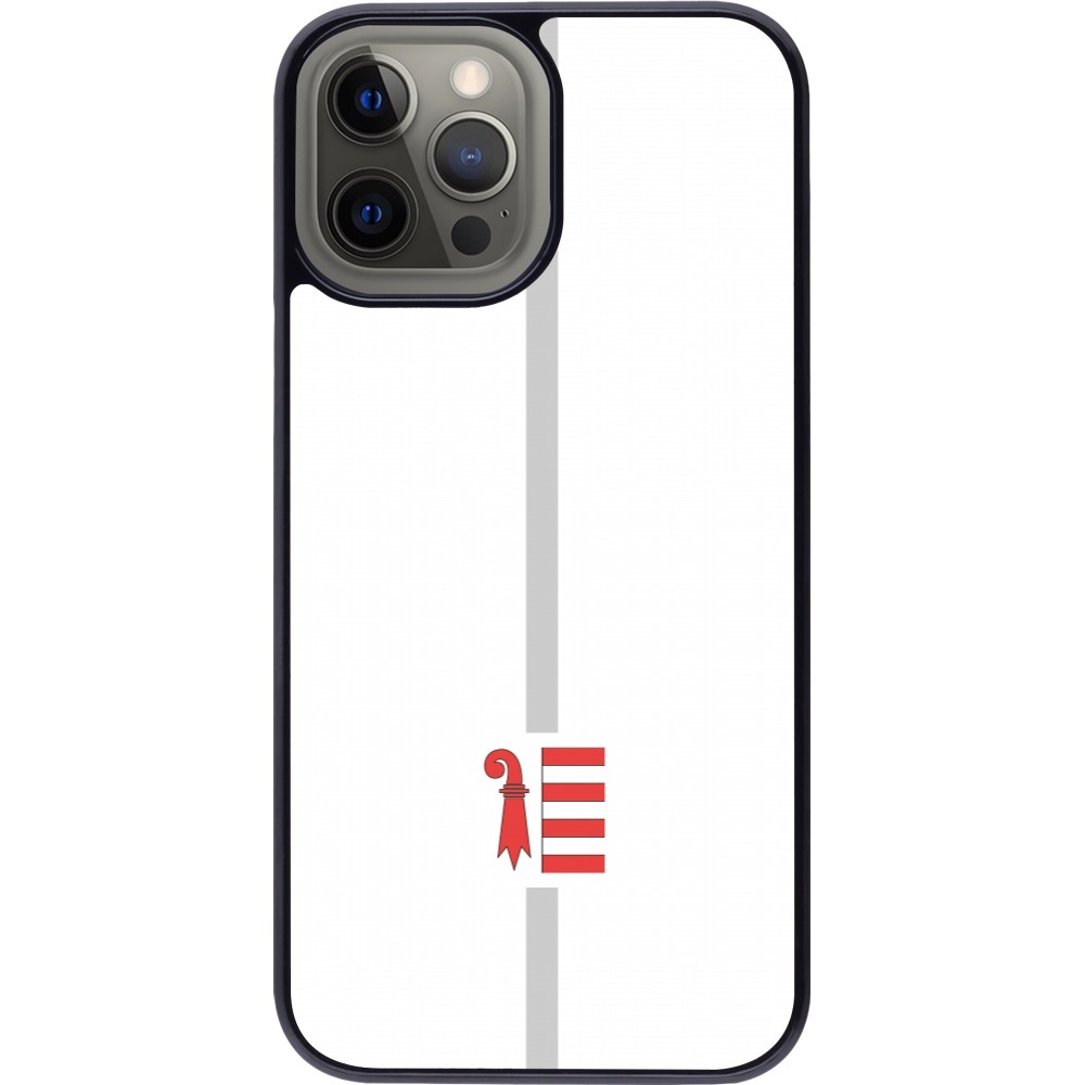 Coque iPhone 12 Pro Max - Canton JU blanc