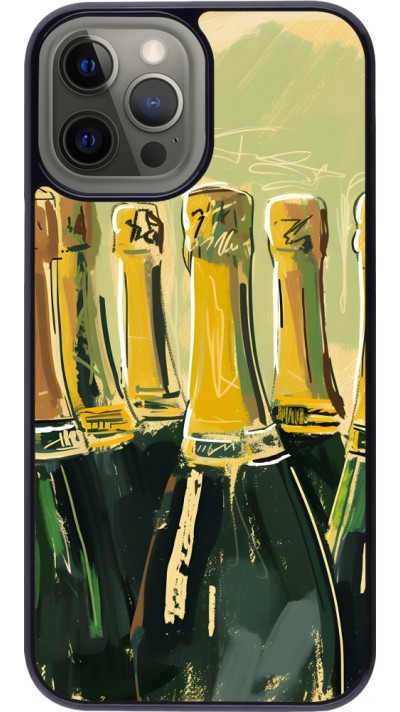 iPhone 12 Pro Max Case Hülle - Champagne Malerei
