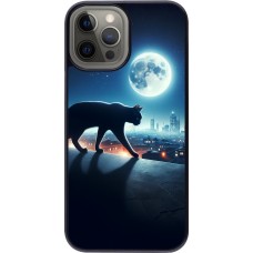 iPhone 12 Pro Max Case Hülle - Schwarze Katze unter dem Vollmond