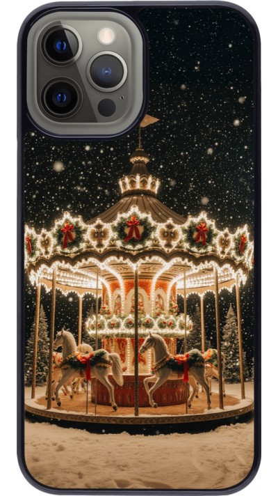 iPhone 12 Pro Max Case Hülle - Christmas 25 Carousel