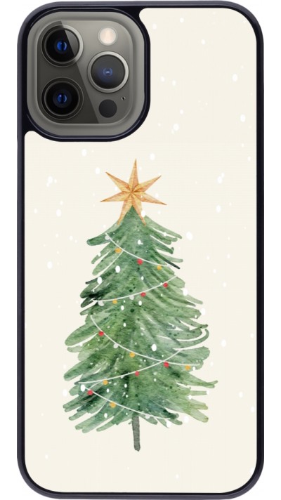 iPhone 12 Pro Max Case Hülle - Christmas 25 Sketch Tree