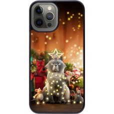 iPhone 12 Pro Max Case Hülle - Christmas 25 Xmas Cat