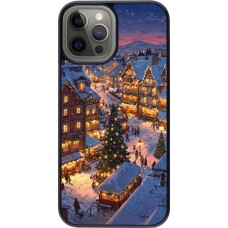 iPhone 12 Pro Max Case Hülle - Christmas 25 Xmas Village