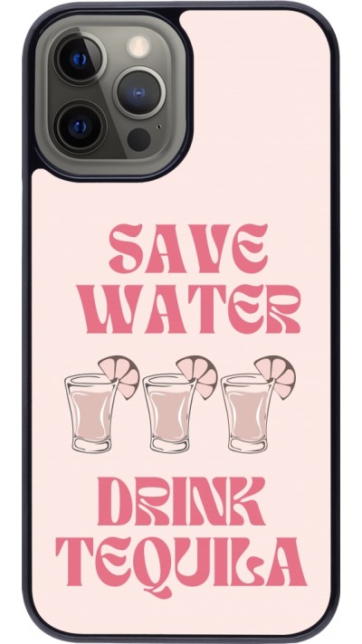 Coque iPhone 12 Pro Max - Cocktail Save Water Drink Tequila