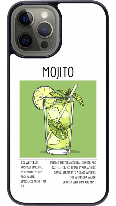 iPhone 12 Pro Max Case Hülle - Cocktail Rezept Mojito