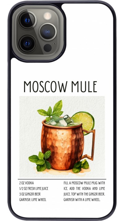 iPhone 12 Pro Max Case Hülle - Cocktail Rezept Moscow Mule