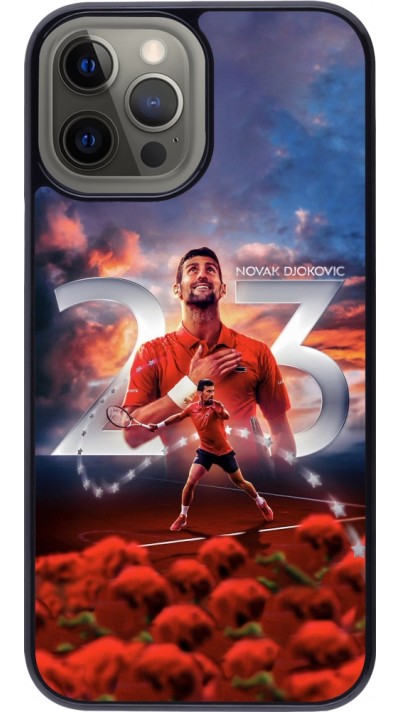 Coque iPhone 12 Pro Max - Djokovic 23 Grand Slam