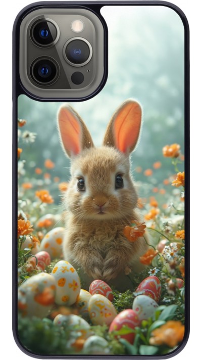 Coque iPhone 12 Pro Max - Easter 2026 Rabbit in the garden