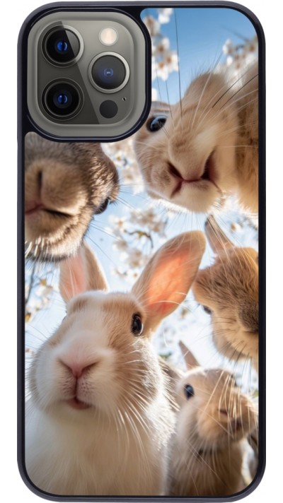 Coque iPhone 12 Pro Max - Easter 2026 Rabbits