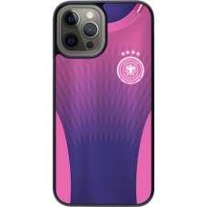 Coque iPhone 12 Pro Max - Maillot de football Allemagne Extérieur personnalisable