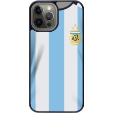 Coque iPhone 12 Pro Max - Maillot de football Argentine 2022 personnalisable