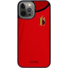 Coque iPhone 12 Pro Max - Maillot de football Belgique 2022 personnalisable