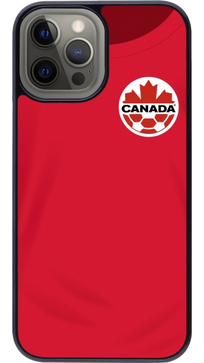 Coque iPhone 12 Pro Max - Maillot de football Canada 2022 personnalisable