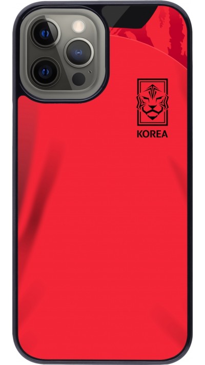 Coque iPhone 12 Pro Max - Maillot de football Corée du Sud 2022 personnalisable