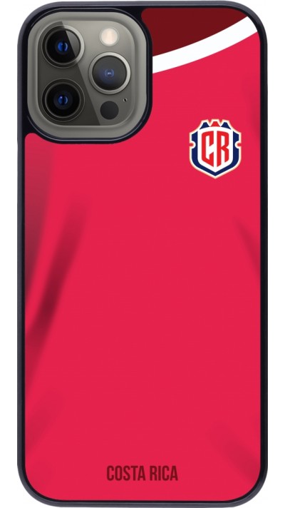 Coque iPhone 12 Pro Max - Maillot de football Costa Rica 2022 personnalisable
