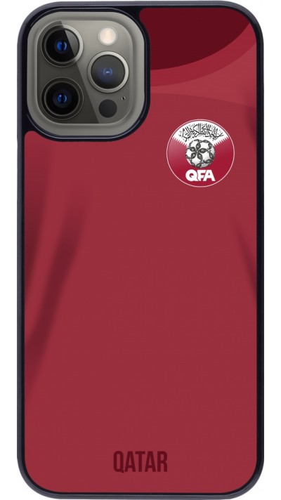 Coque iPhone 12 Pro Max - Maillot de football Qatar 2022 personnalisable