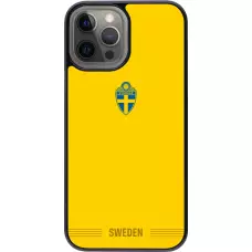 Coque iPhone 12 Pro Max - Maillot de football Suède 2026 personnalisable