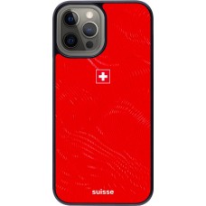 Coque iPhone 12 Pro Max - Maillot de football Suisse 2026 personnalisable